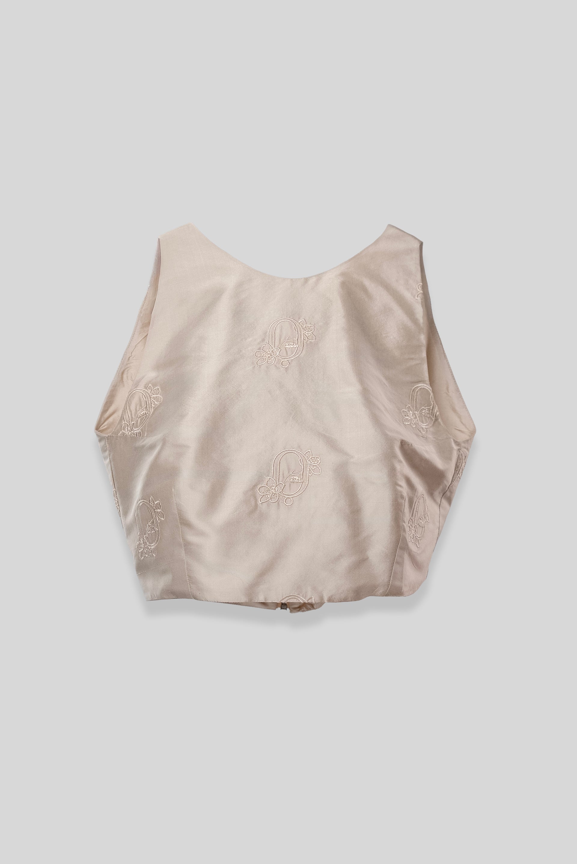 EMBROIDERED SILK BLOUSE