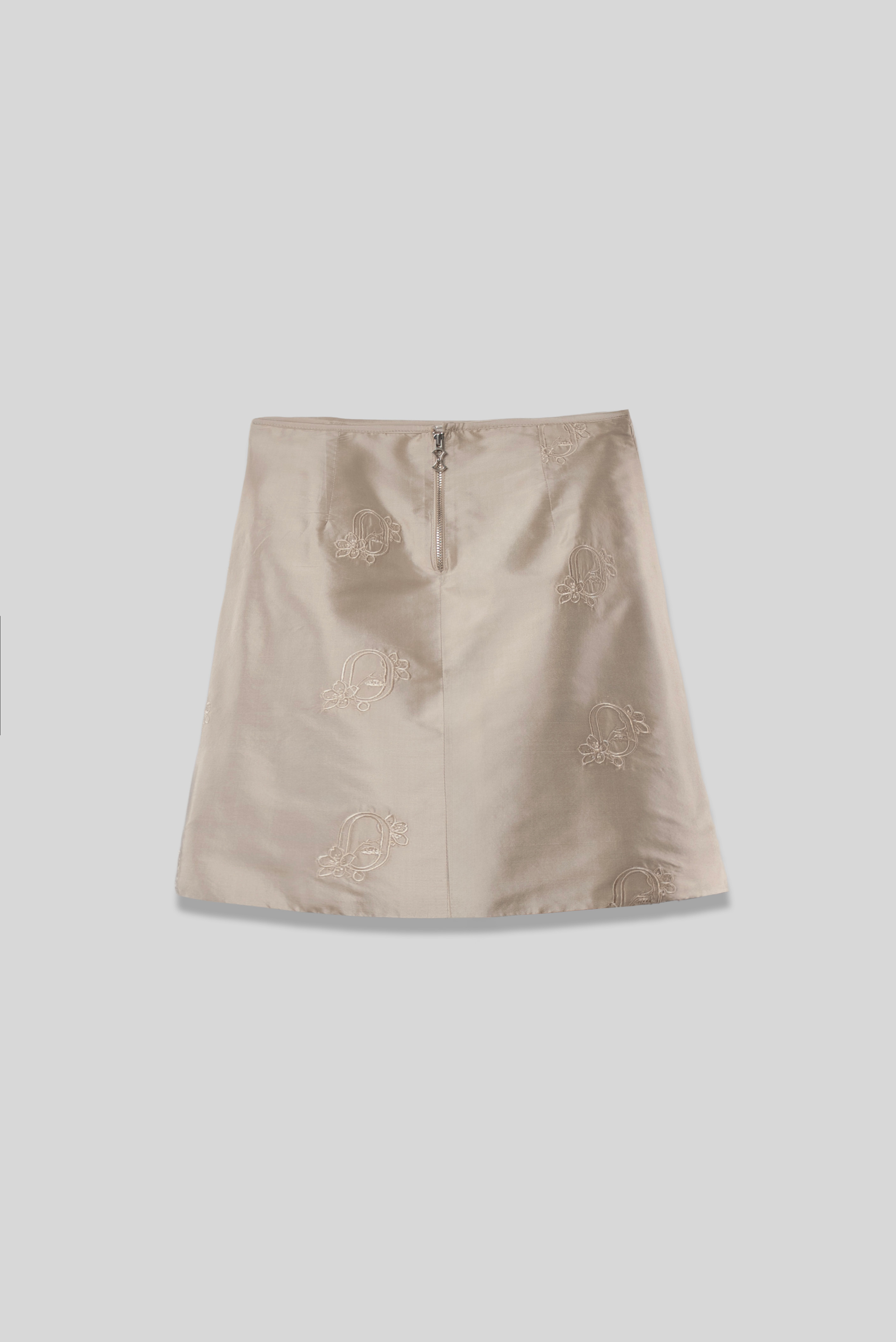EMBROIRED SILK SKIRT