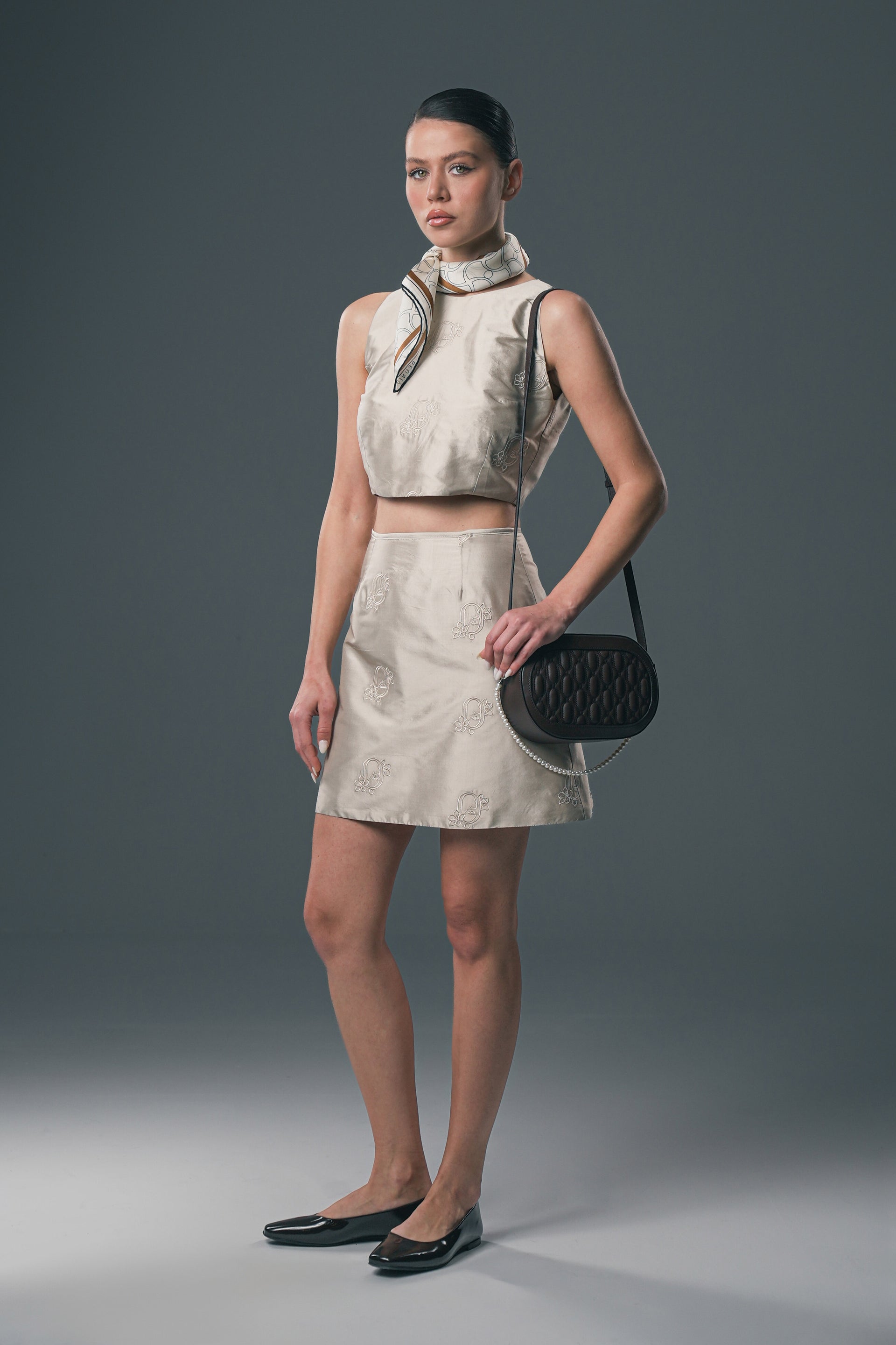 EMBROIDERED SILK BLOUSE