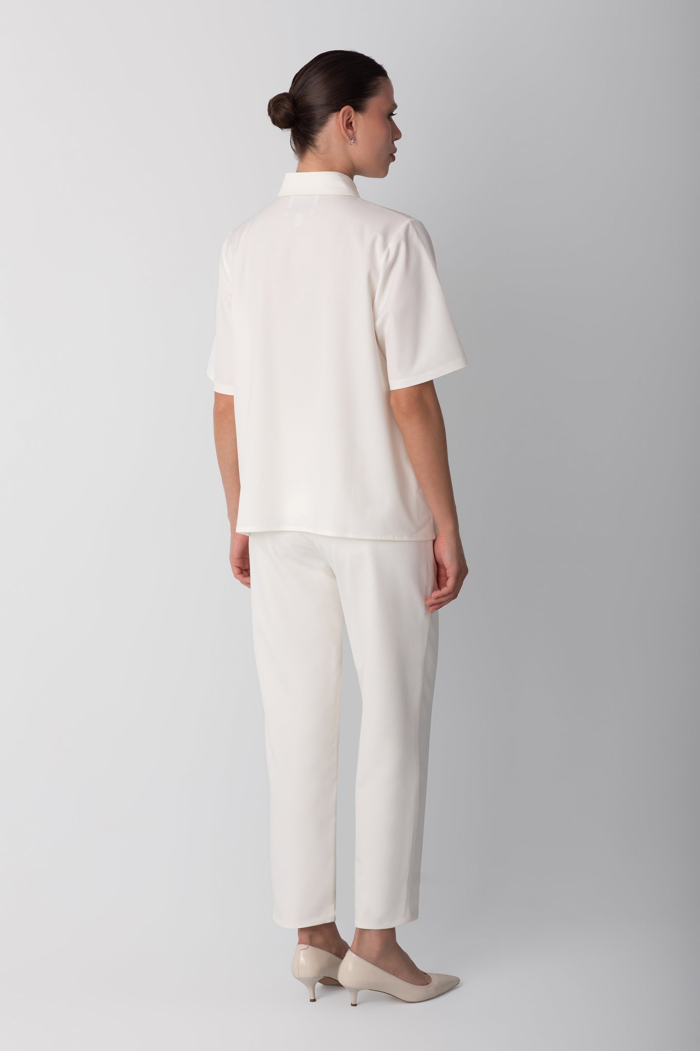 DRAPED WHITE SHIRT