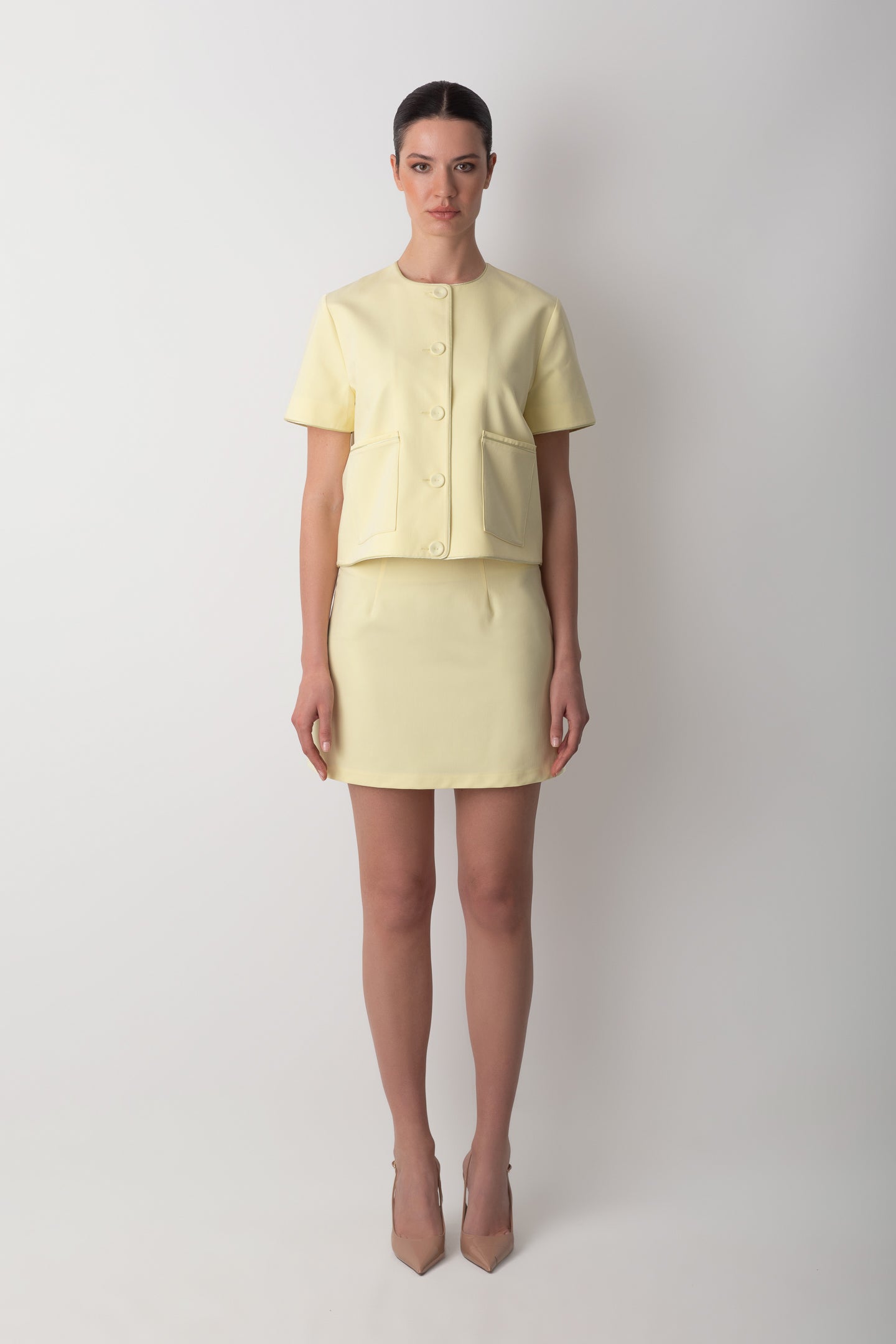MINI YELLOW BUTTER SKIRT