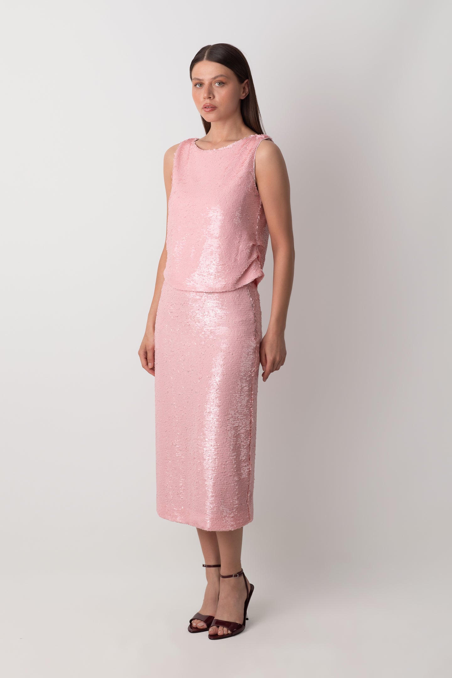 SKIRT PINK SEQUIN