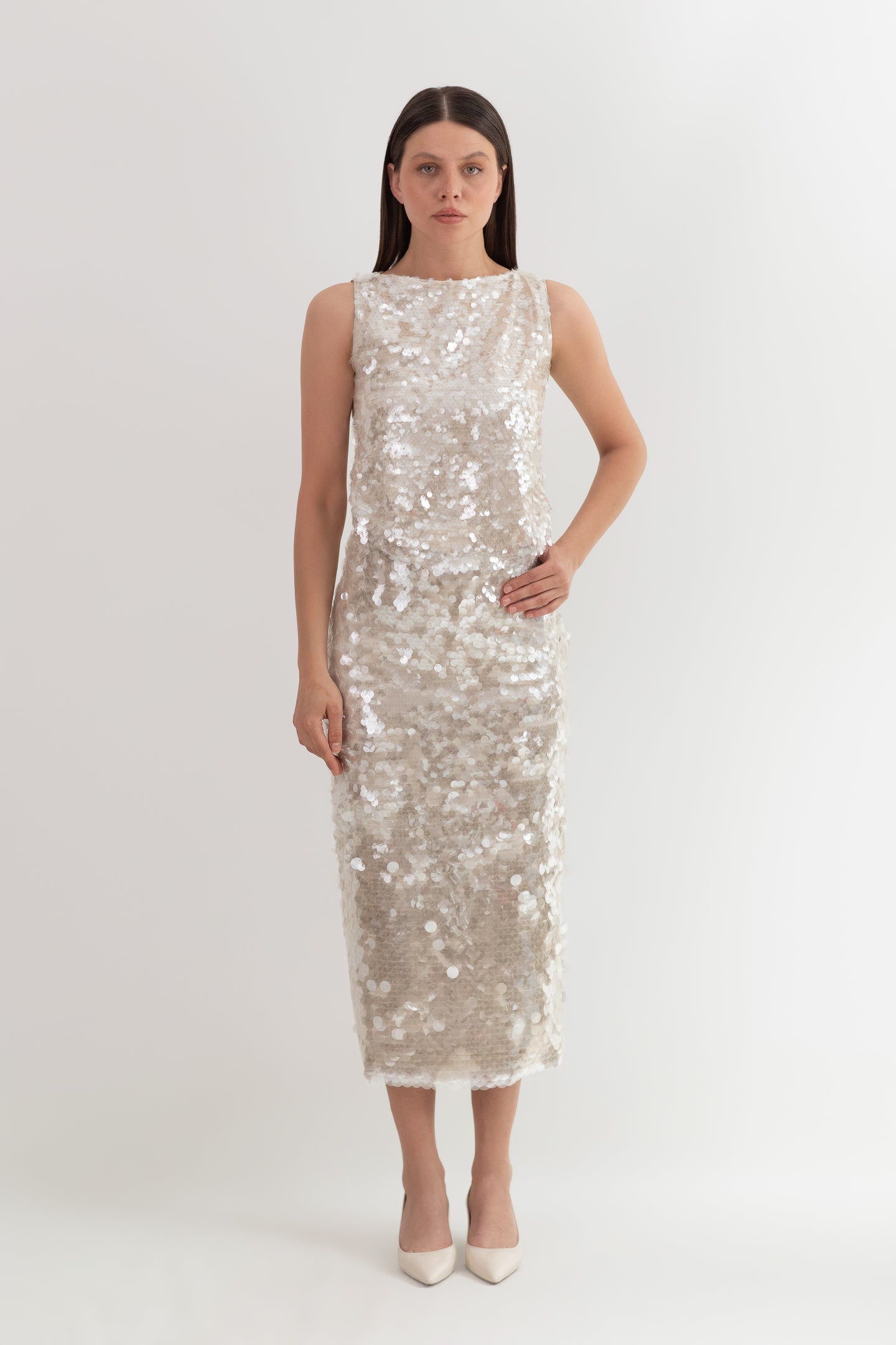 BLOUSE CREAM SEQUIN