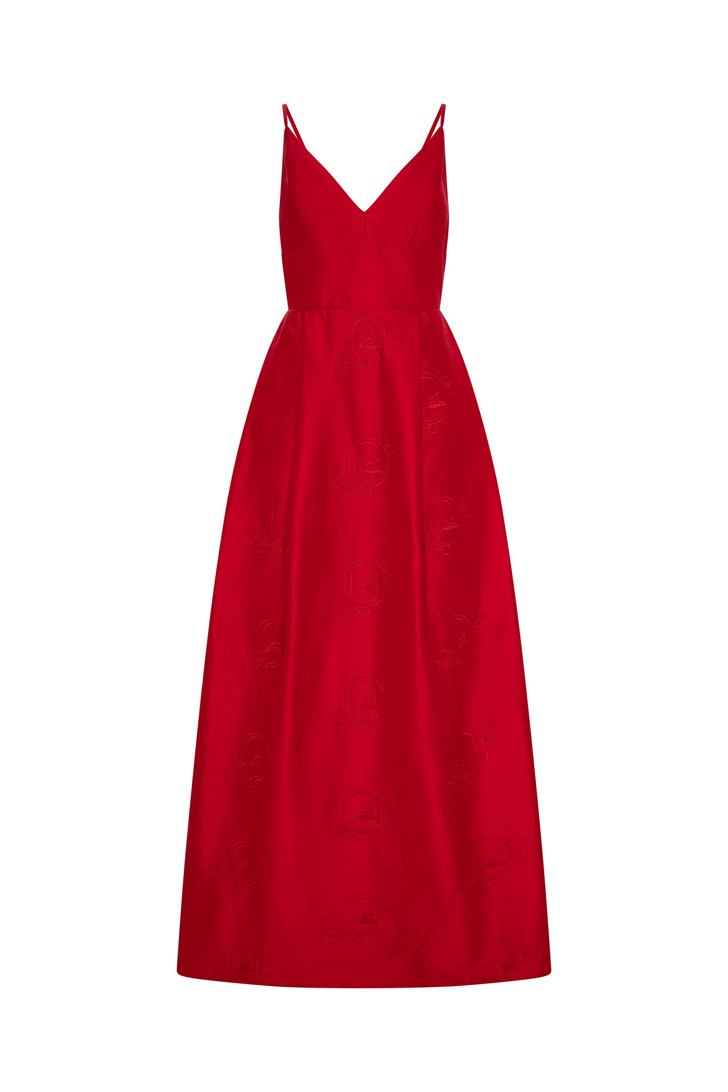 PAREL BLOOM ROUGE VOLUMINOUS DRESS