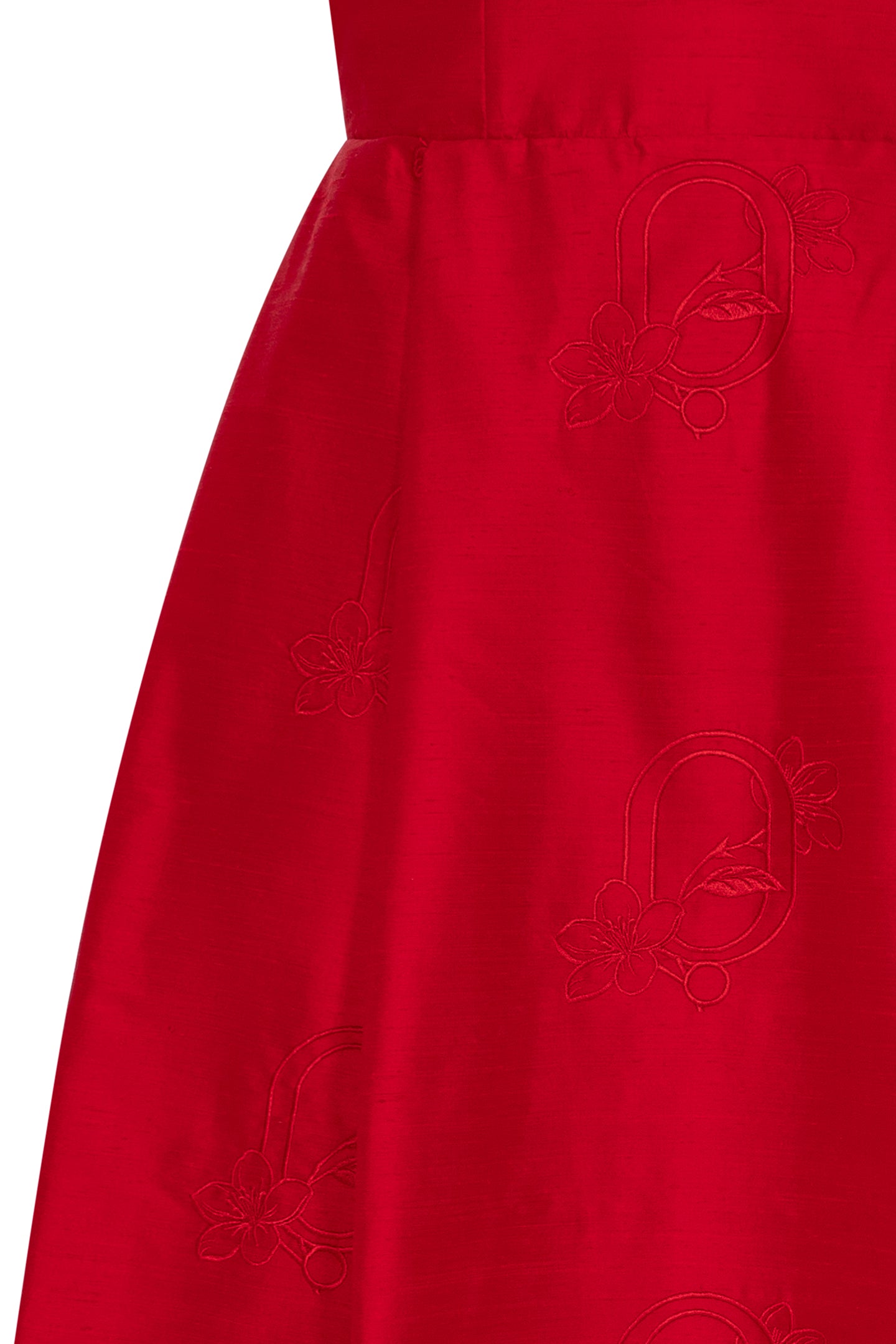 PAREL BLOOM ROUGE VOLUMINOUS DRESS